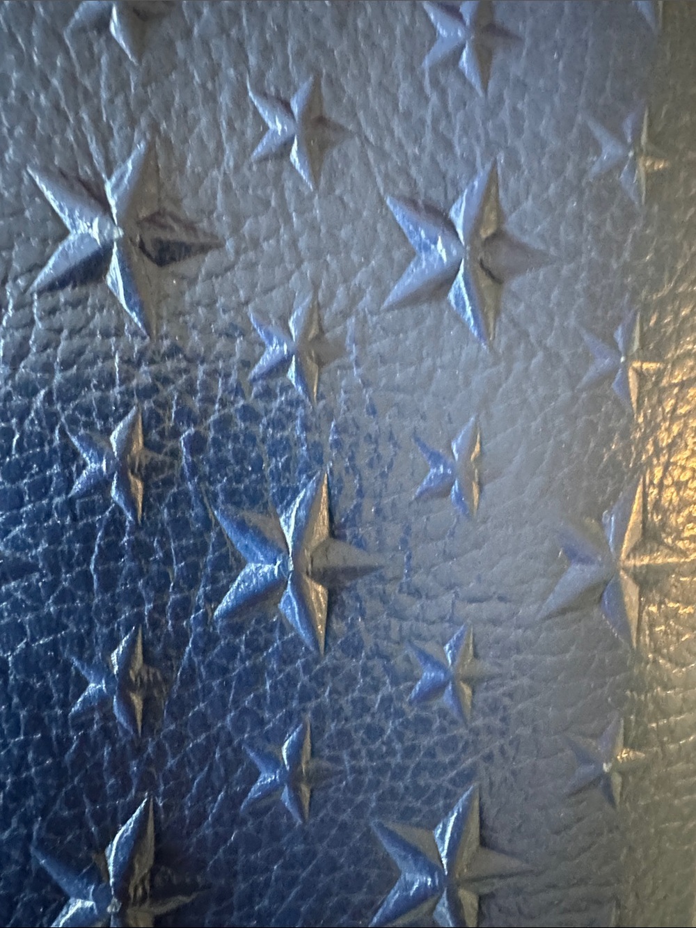 Jimmy Choo long wallet ,blue with stars